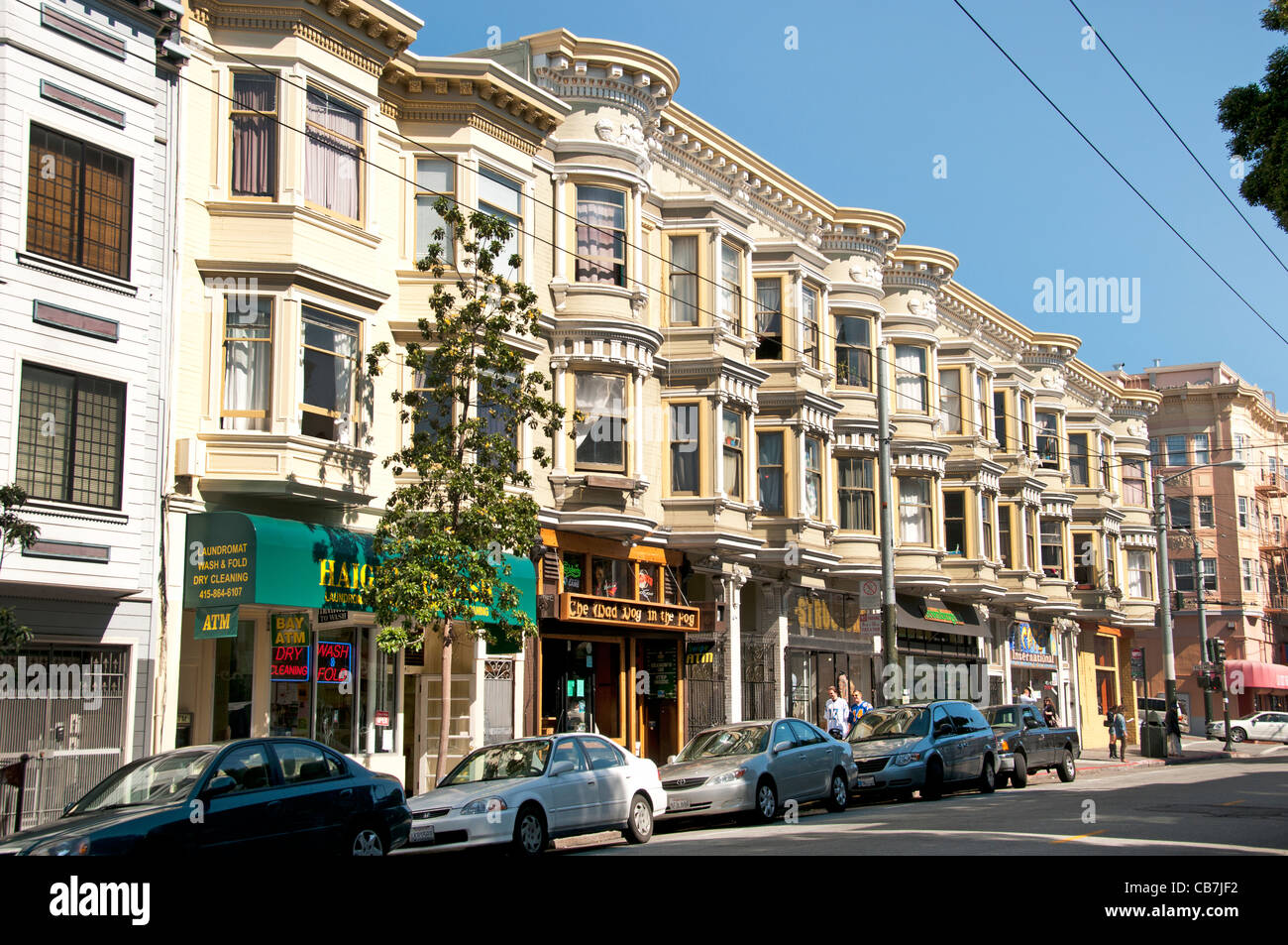 San Francisco Haight ashbury street California USA Stati Uniti Foto Stock