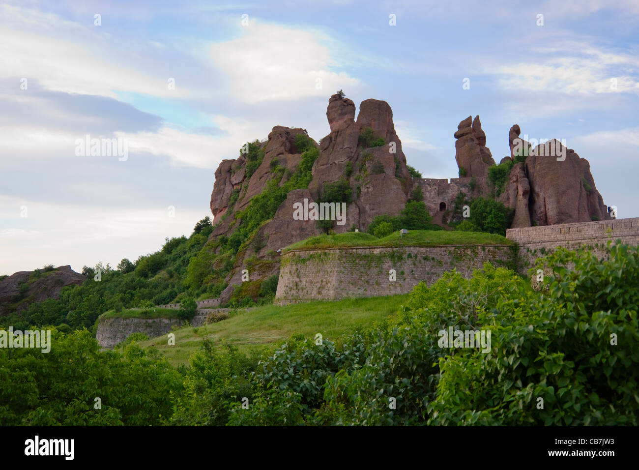 Kaleto fortress e formazioni rocciose, Belogradchik, Vidin Provincia, Bulgaria Foto Stock