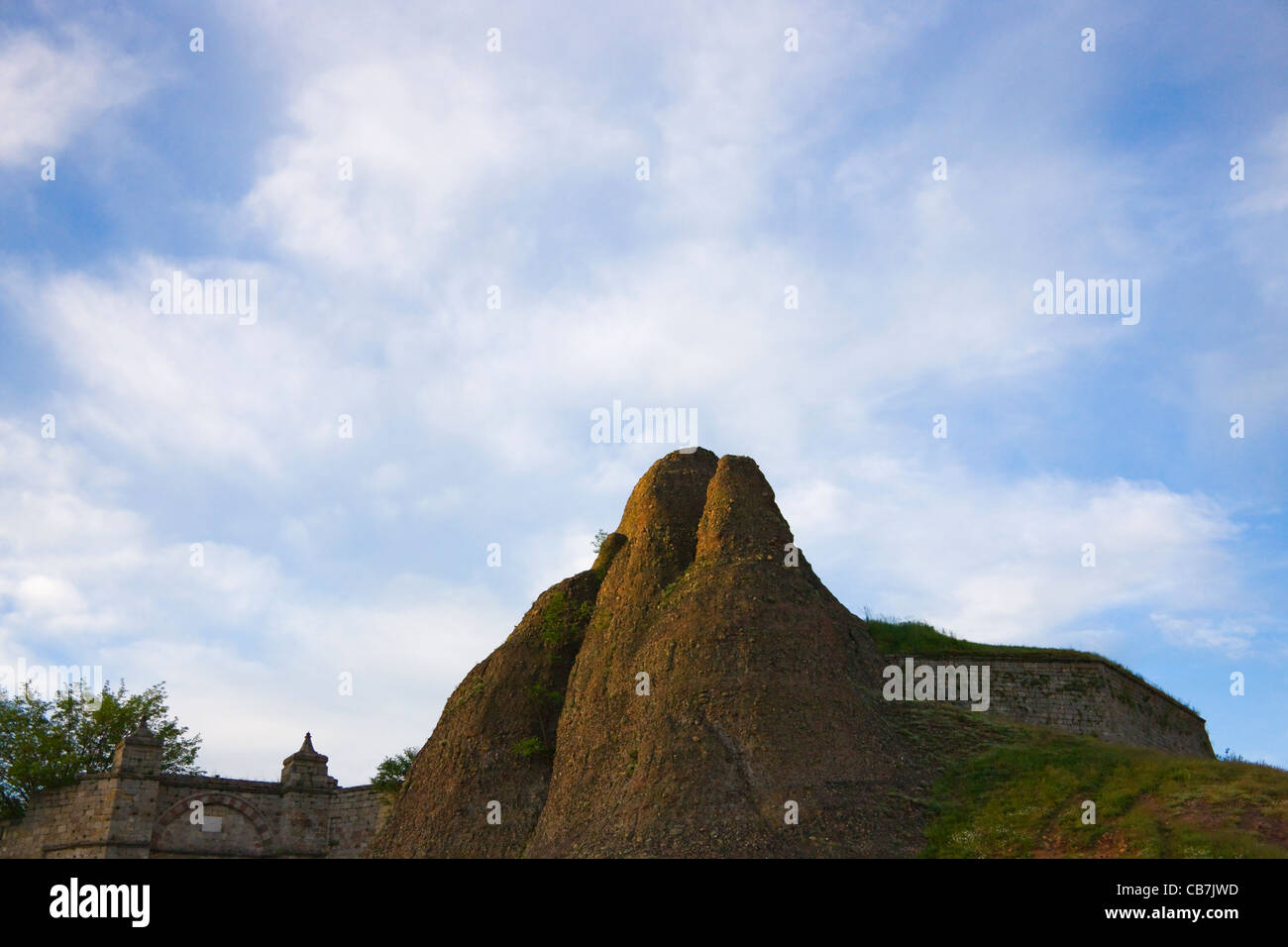 Kaleto fortress e formazioni rocciose, Belogradchik, Vidin Provincia, Bulgaria Foto Stock