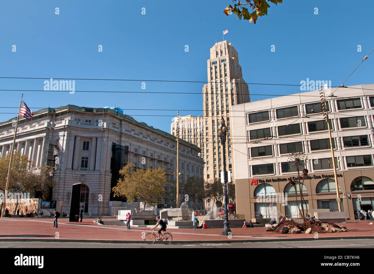 Civic Center San Francisco California USA American Stati Uniti d'America Foto Stock