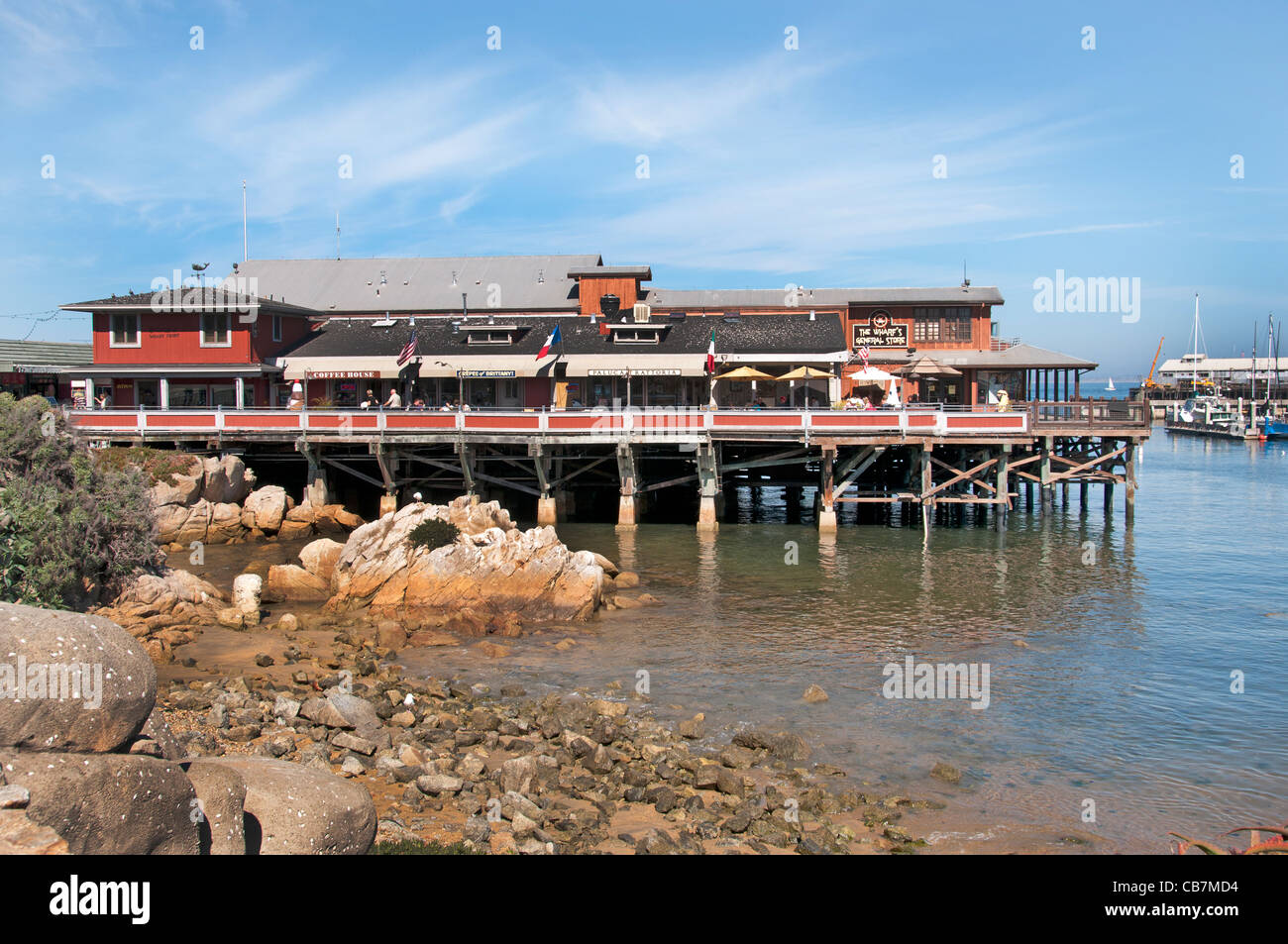 Monterey in California Port Harbour USA American Stati Uniti d'America Foto Stock