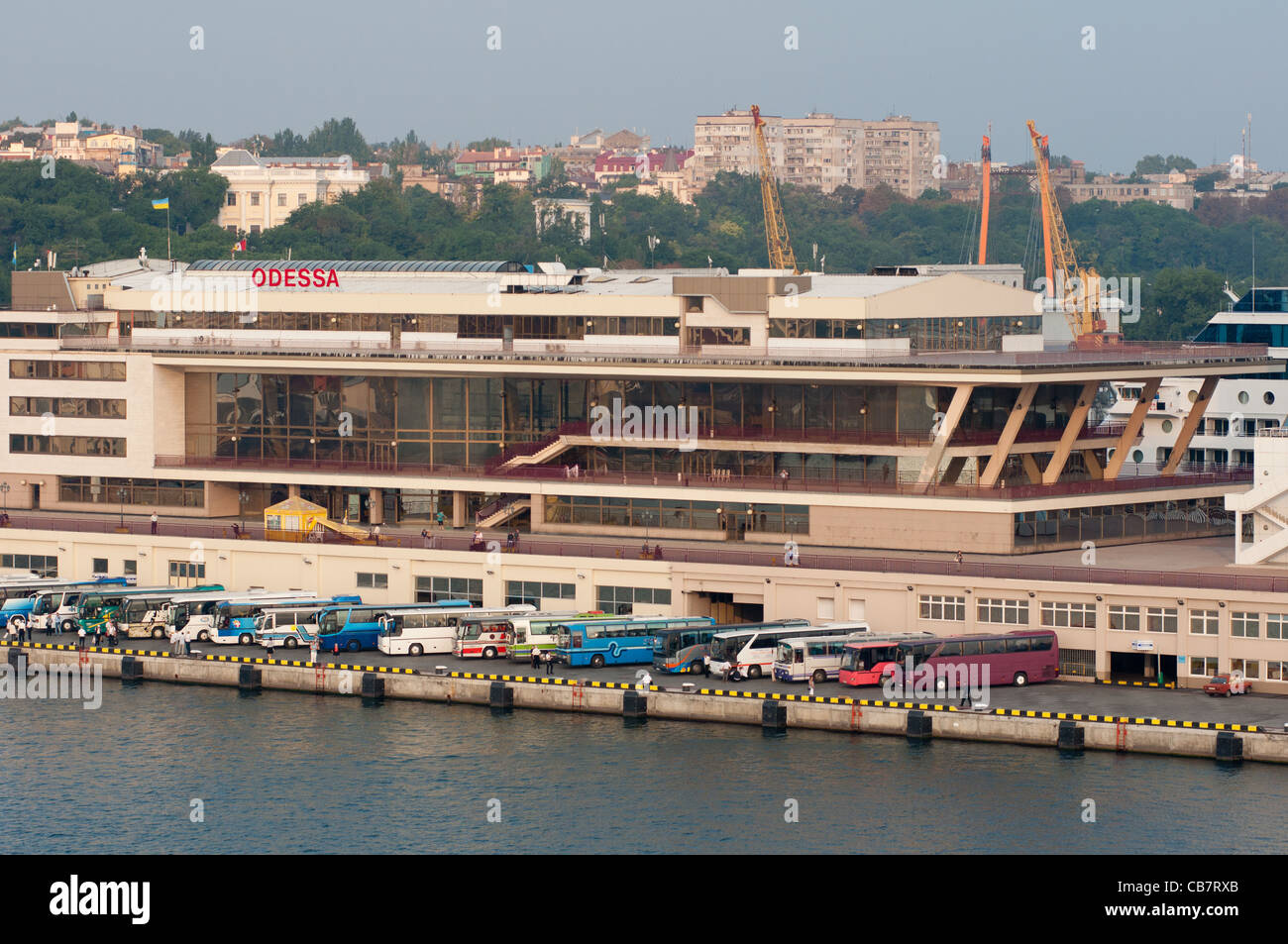 Porto di Odessa edificio, Ucraina. Foto Stock