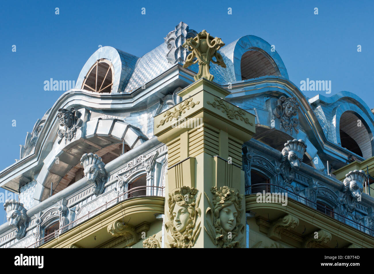 Insolita architettura drammatica in Odessa, Ucraina. Foto Stock