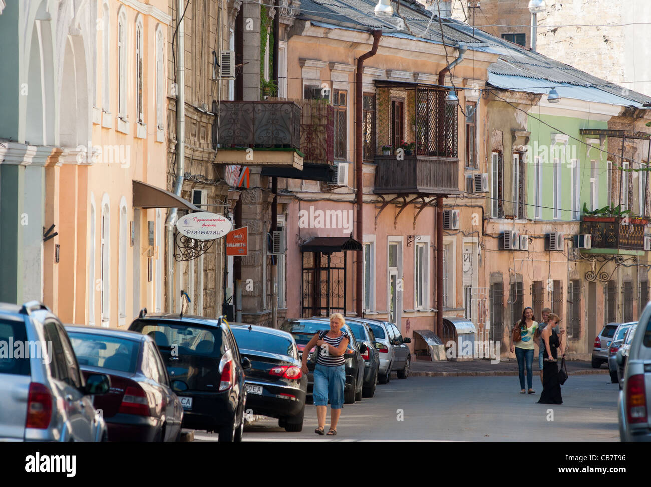 Odessa street scene. L'Ucraina. Foto Stock