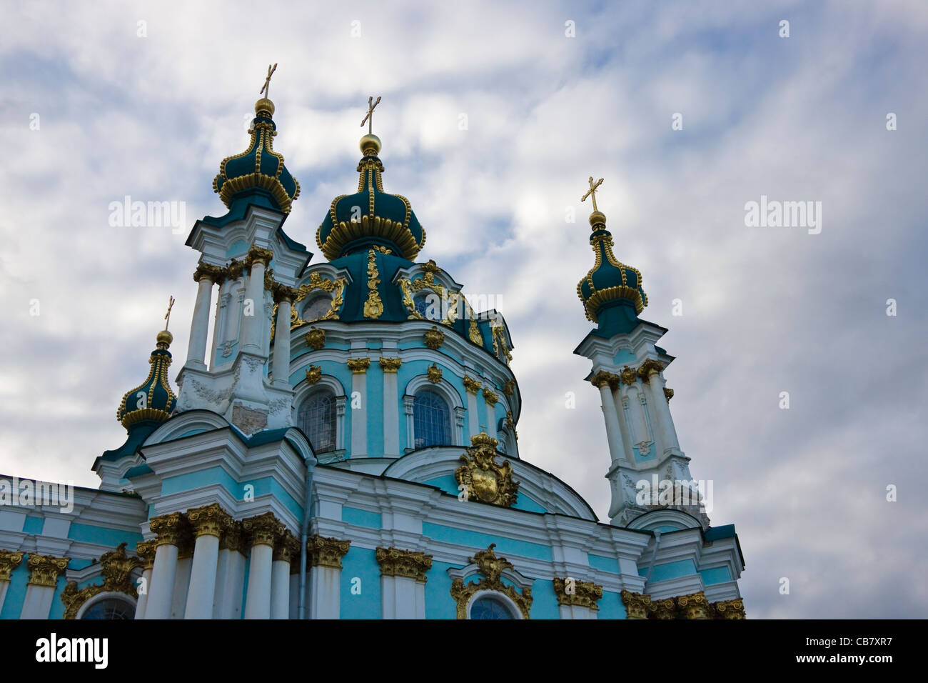 Sant'Andrea Chiesa, Kiev, Ucraina Foto Stock