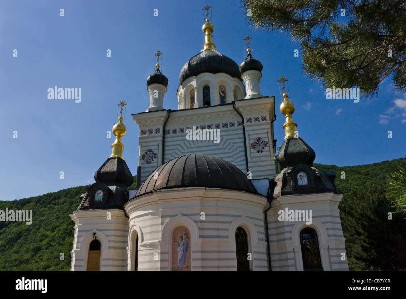 Chiesa della Resurrezione di Cristo, Foros, Crimea, Ucraina Foto Stock