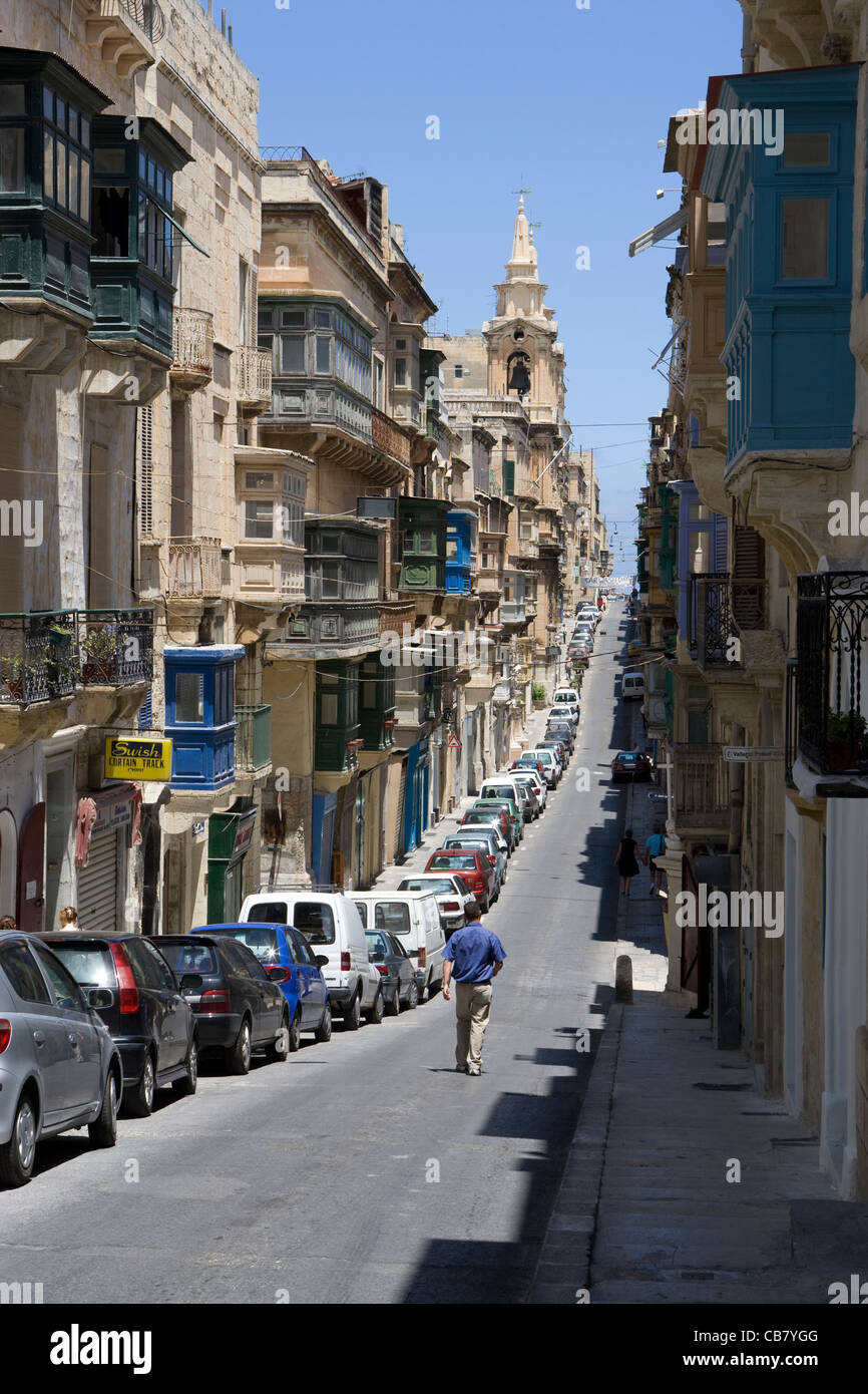 La Valletta: San Paolo Street Foto Stock