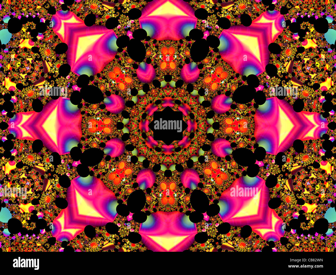 Colorato Caleidoscopio Pattern Foto Stock
