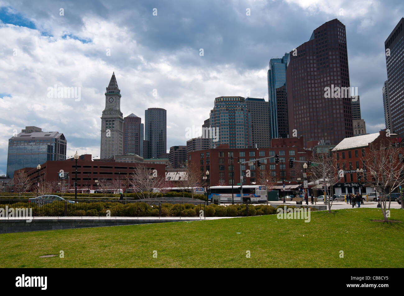 Rose Kennedy Greenway, North End di Boston Foto Stock