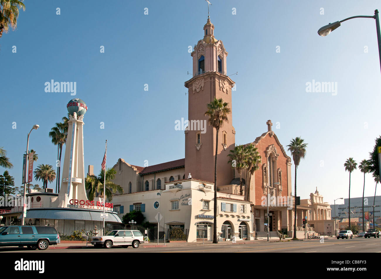 Sunset Boulevard Beverly Hills, Los Angeles Stati Uniti Foto Stock