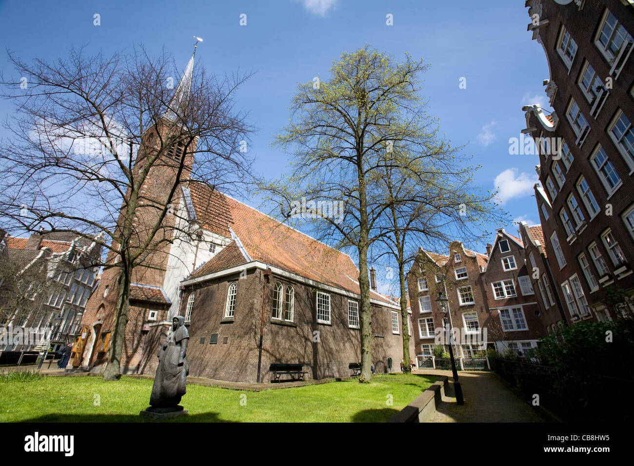 Begijnhof corte di Amsterdam, Paesi Bassi Foto Stock