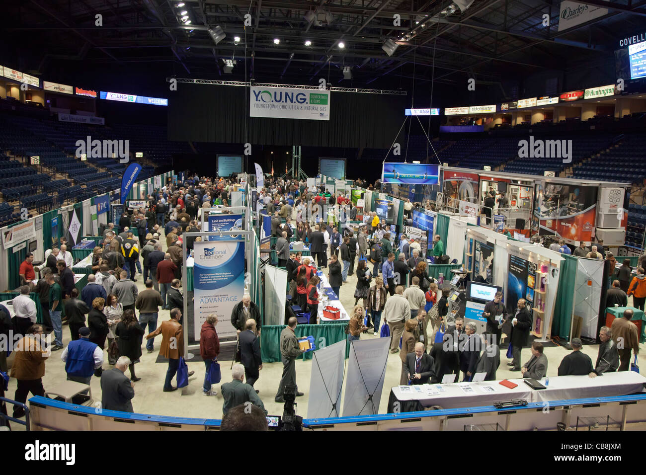 Trade Show per le aziende impegnate nel settore del gas naturale la perforazione Foto Stock