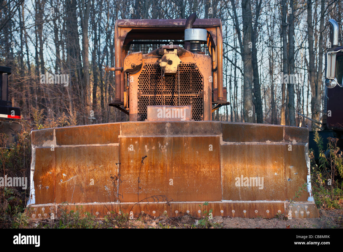 Vecchio bulldozer Foto Stock