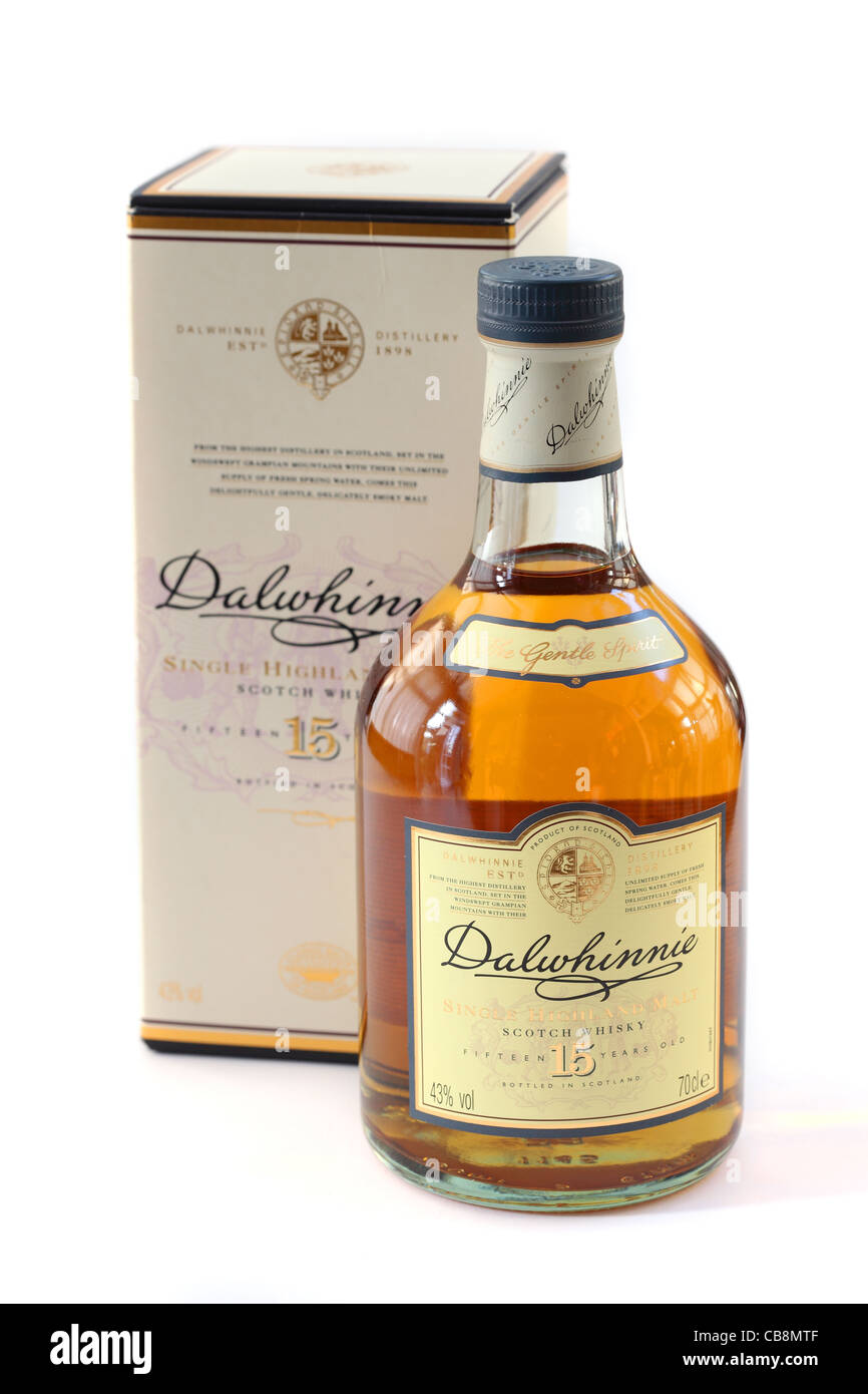 Dalwhinnie 15 anni scozia scotch whisky whiskey Foto Stock