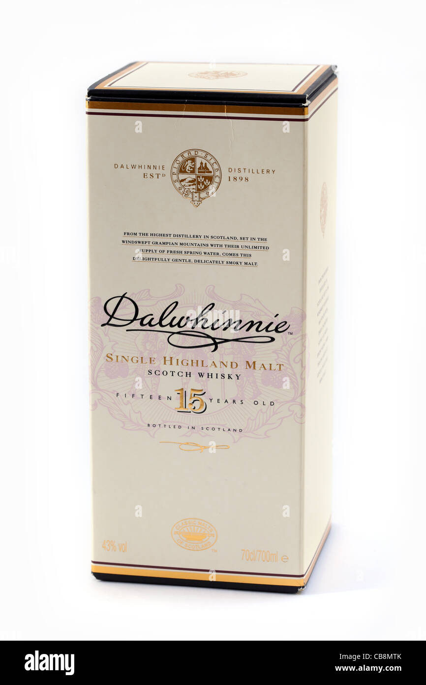 Dalwhinnie 15 anni scozia scotch whisky whiskey Foto Stock