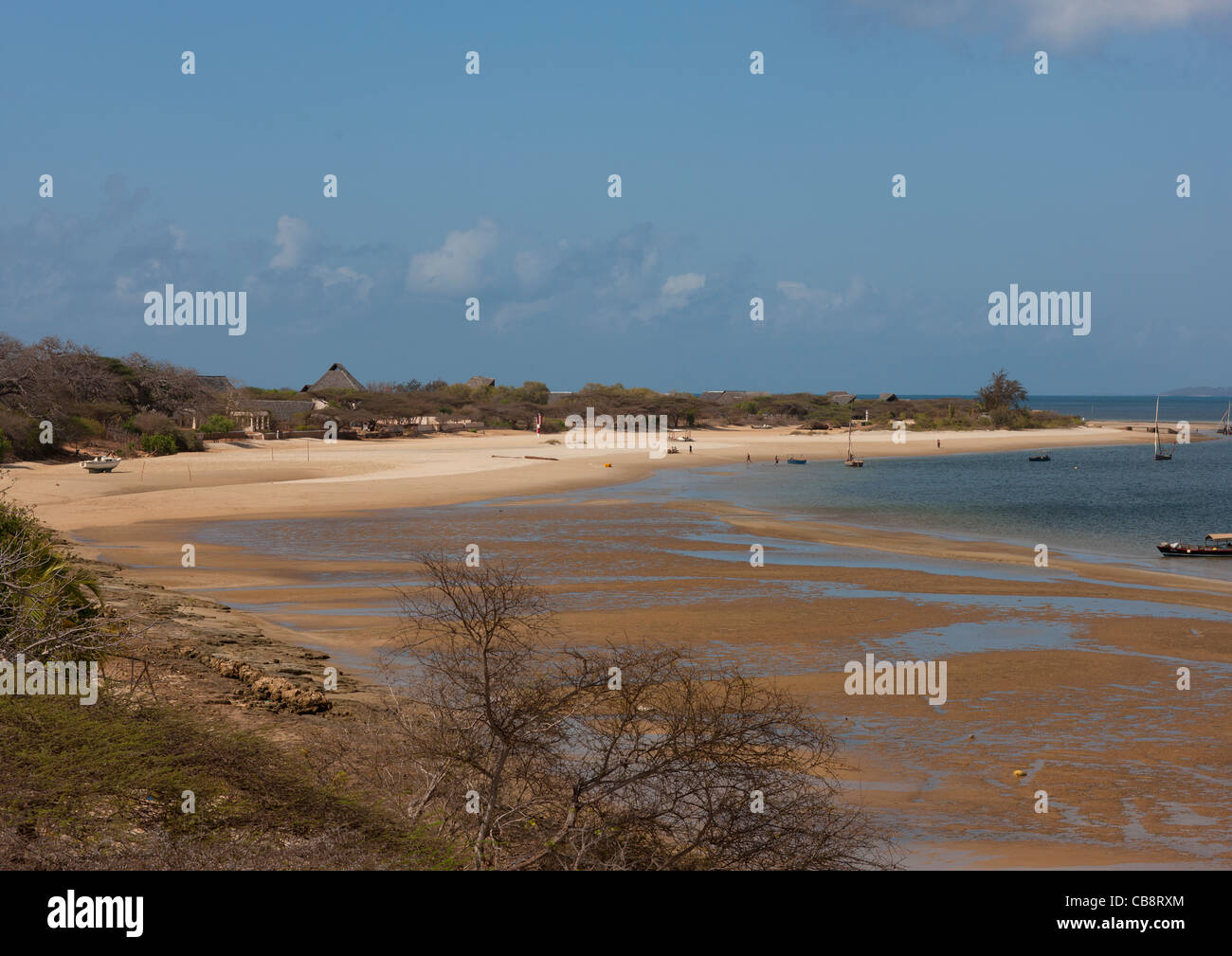 L'isola di Manda Gulf Beach Lamu, Kenya Foto Stock