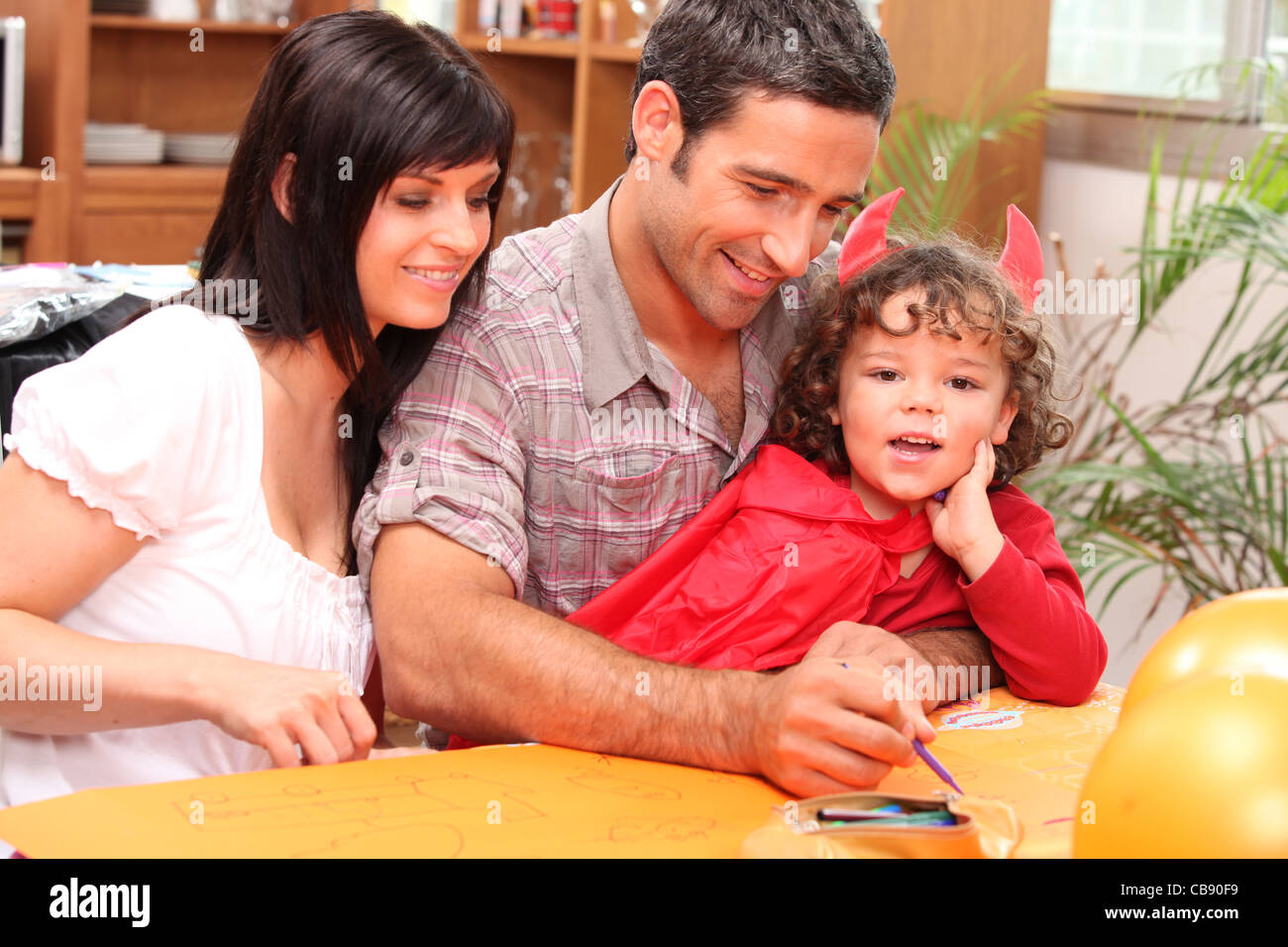 Questo è il nostro piccolo demone Foto Stock