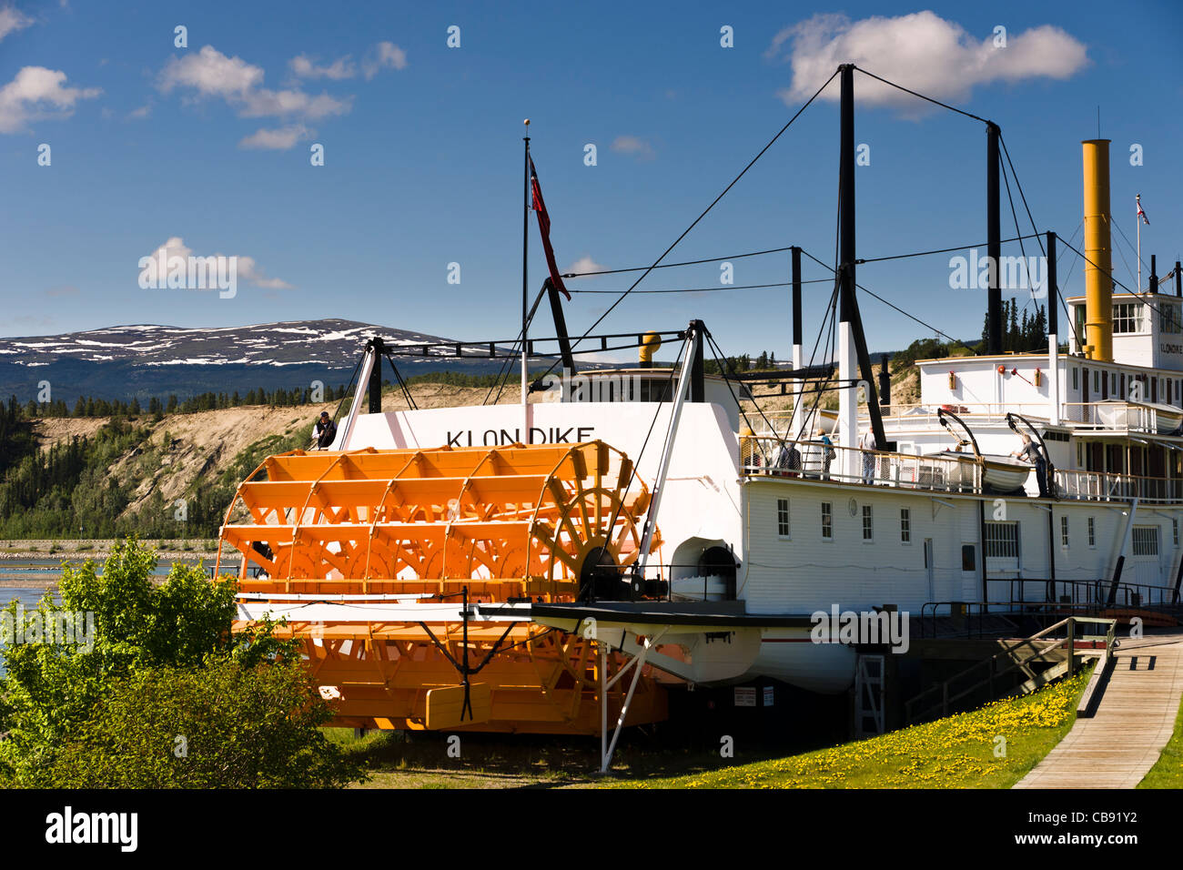 SS Klondike, storico sternwheeler, Whitehorse, Yukon, Canada Foto Stock