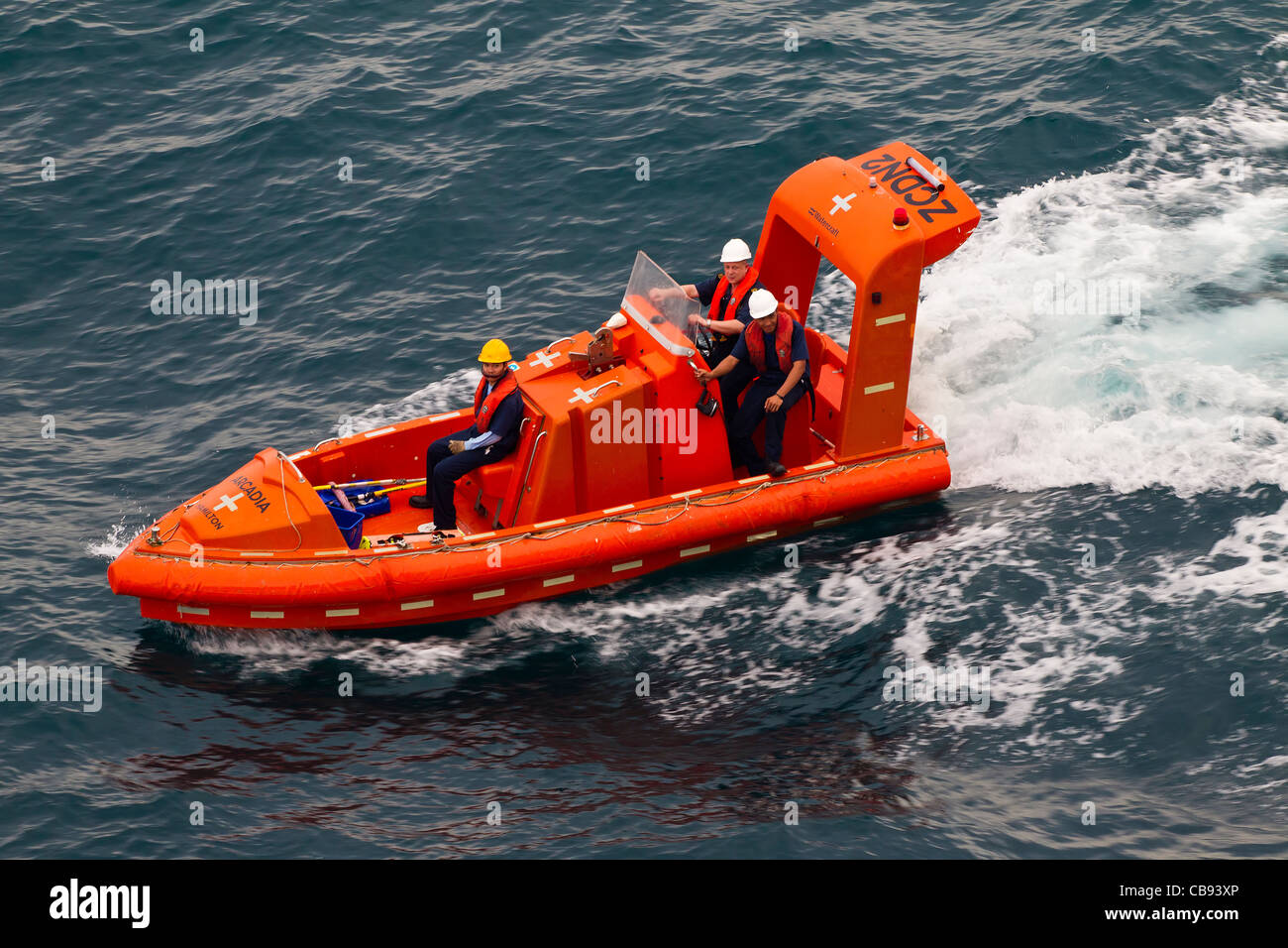 Un rapido mezzo di salvataggio Foto Stock