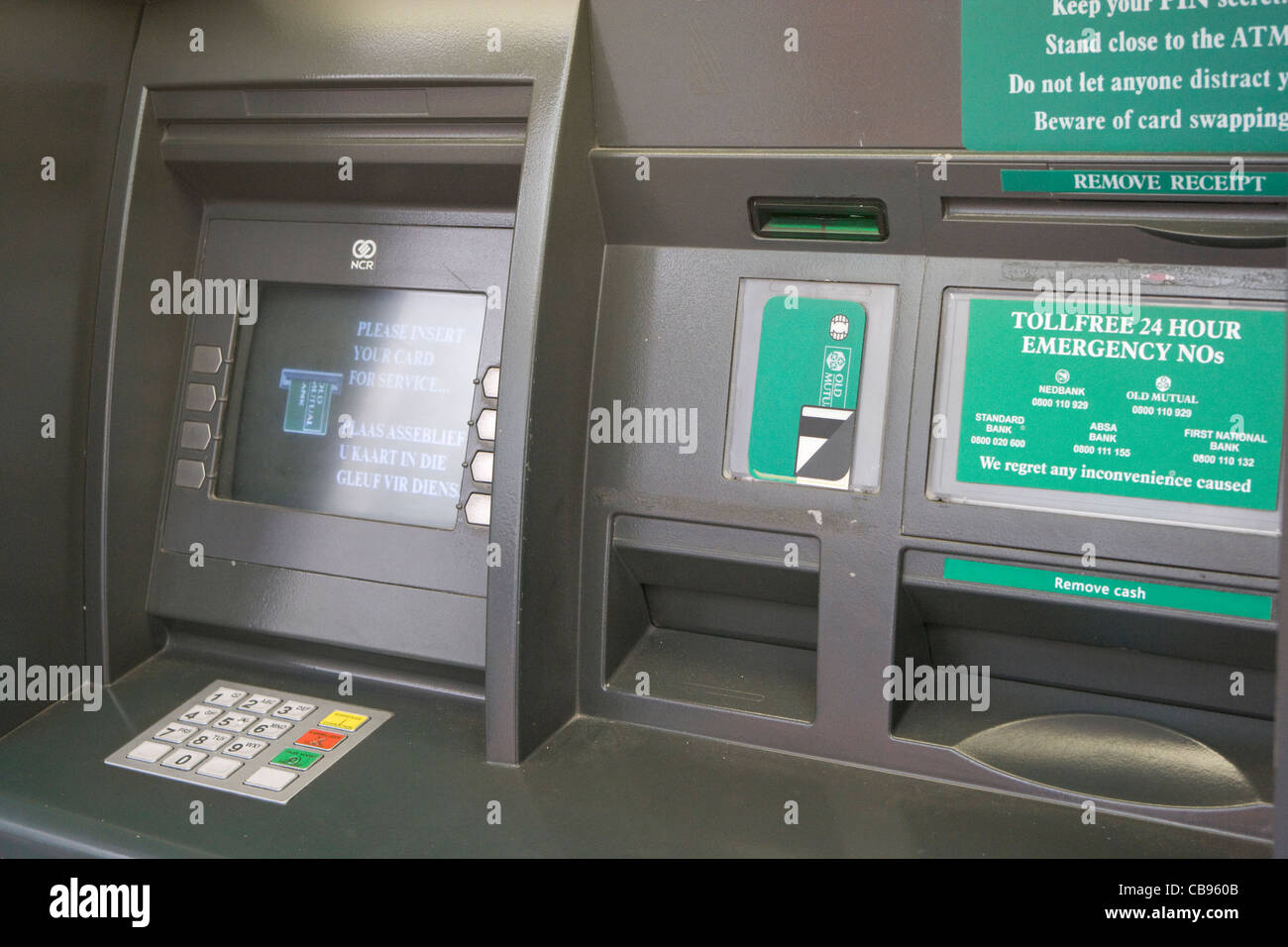 Cape Town: dettaglio ATM Foto Stock