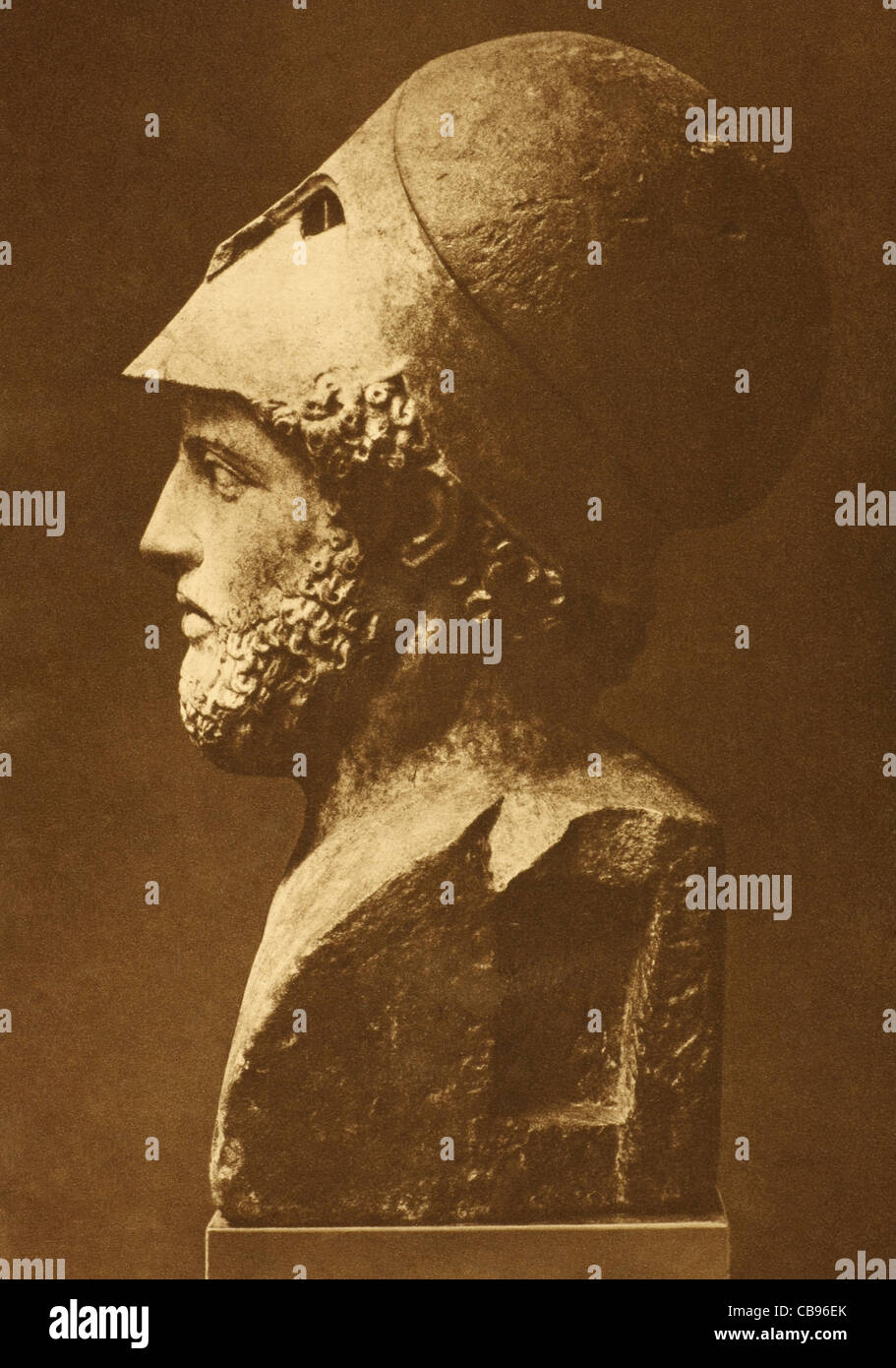 Pericle (495 BC-429 BC). Prominente e influente statista, oratore e generale di Atene durante la Città del Golden Age. Foto Stock