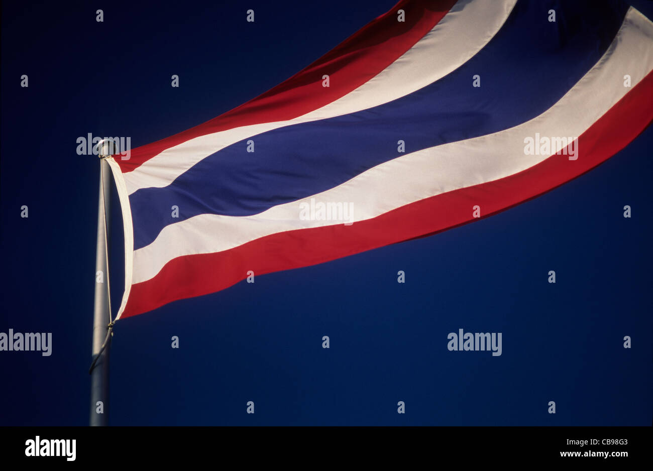 Bandiera nazionale / colori della Thailandia. Foto Stock