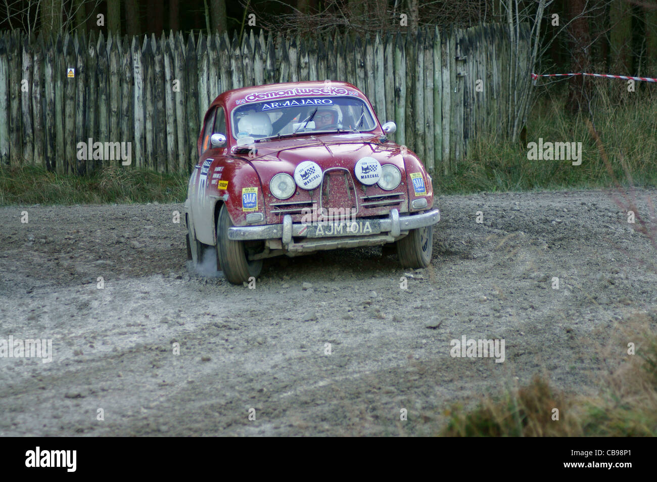 Saab 96 Sport Rally Car Foto Stock