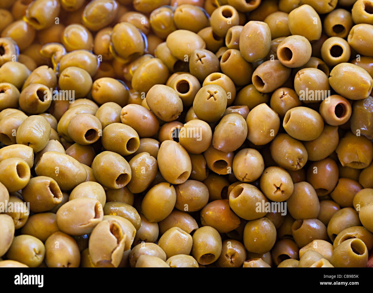 Snocciolate olivesFrance Foto Stock