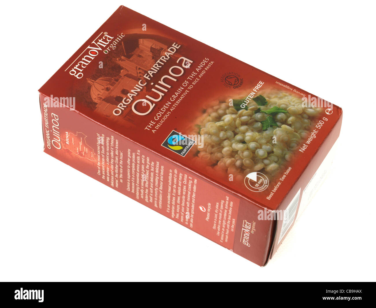 Scatola di quinoa Foto stock - Alamy