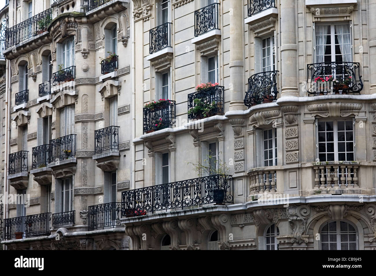 Architettura Art Nouveau Parigi Francia Foto Stock