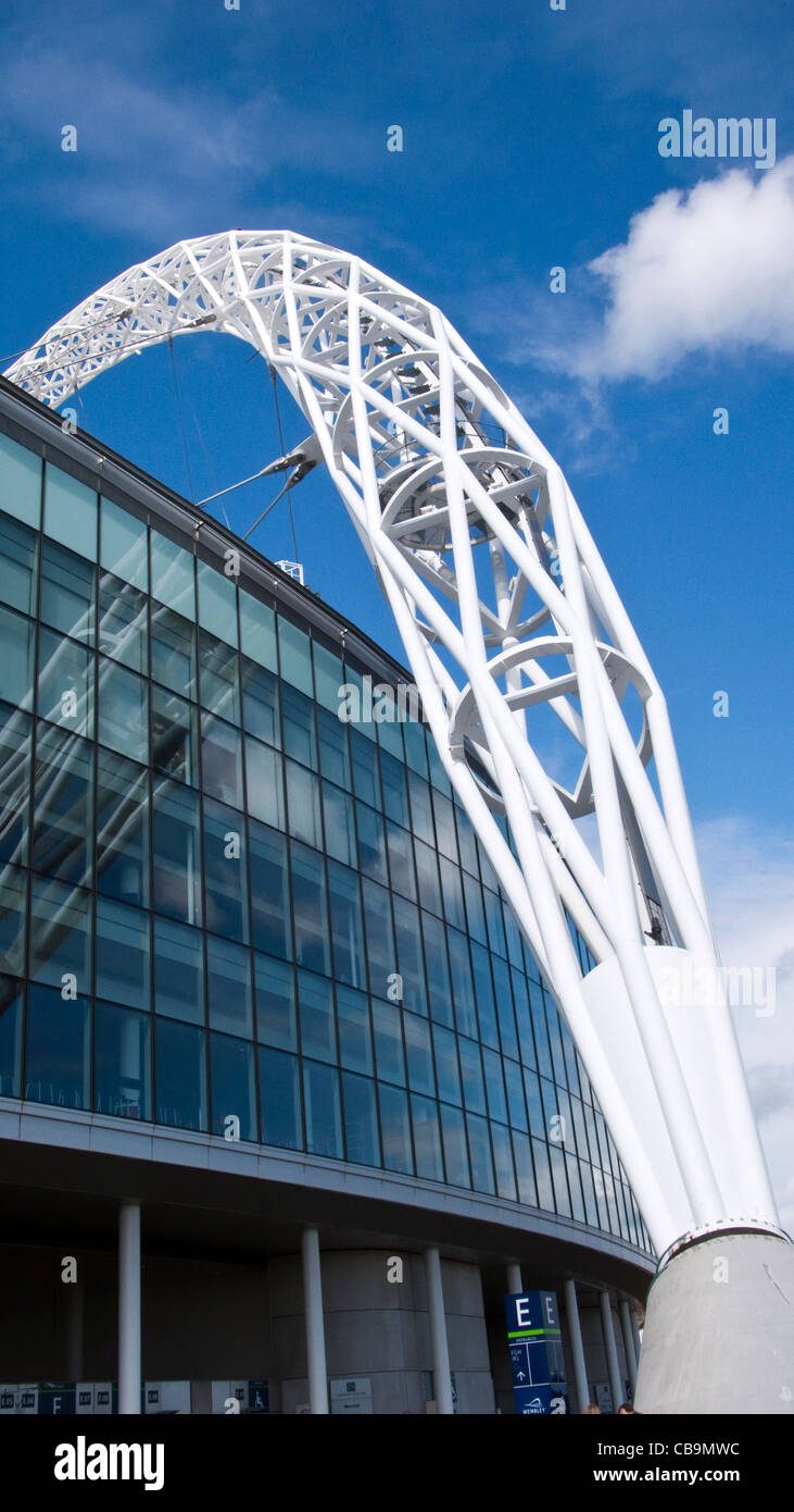 Lo stadio di Wembley Arch Foto Stock