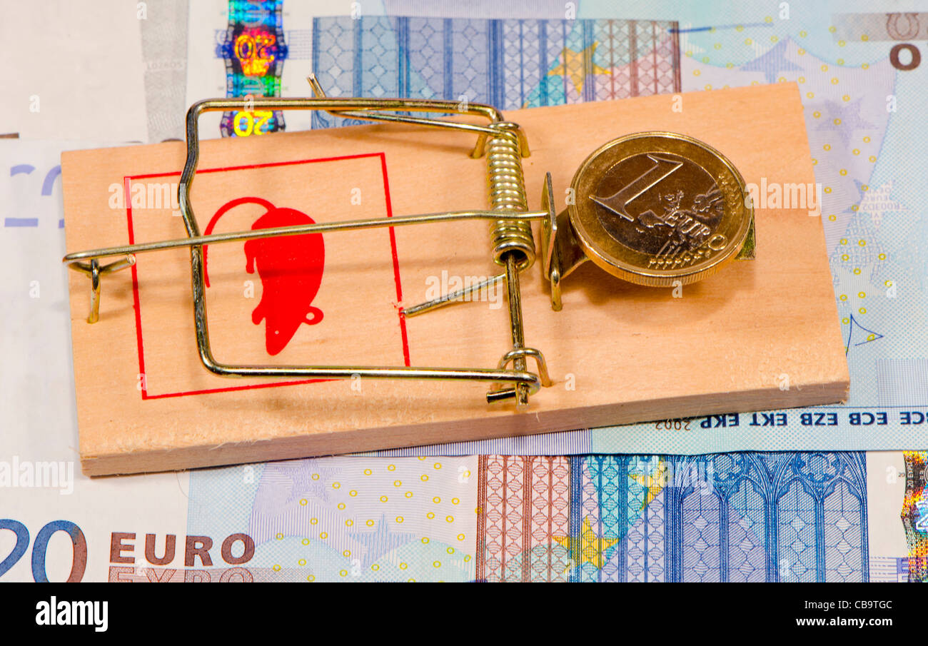 Europa zona euro il concetto di crisi Foto Stock