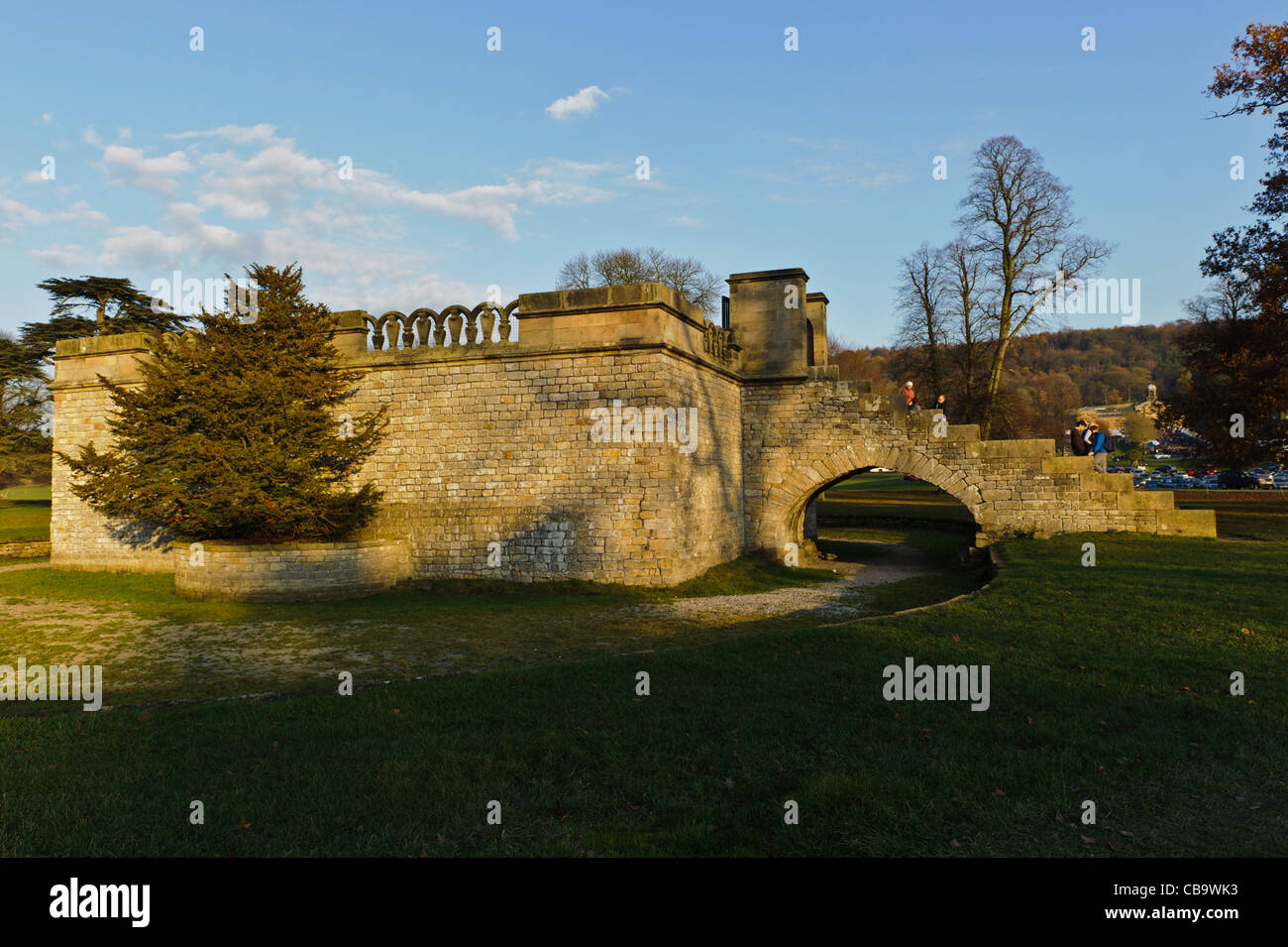 Queen Mary's Bower,Chatsworth Station Wagon Foto Stock