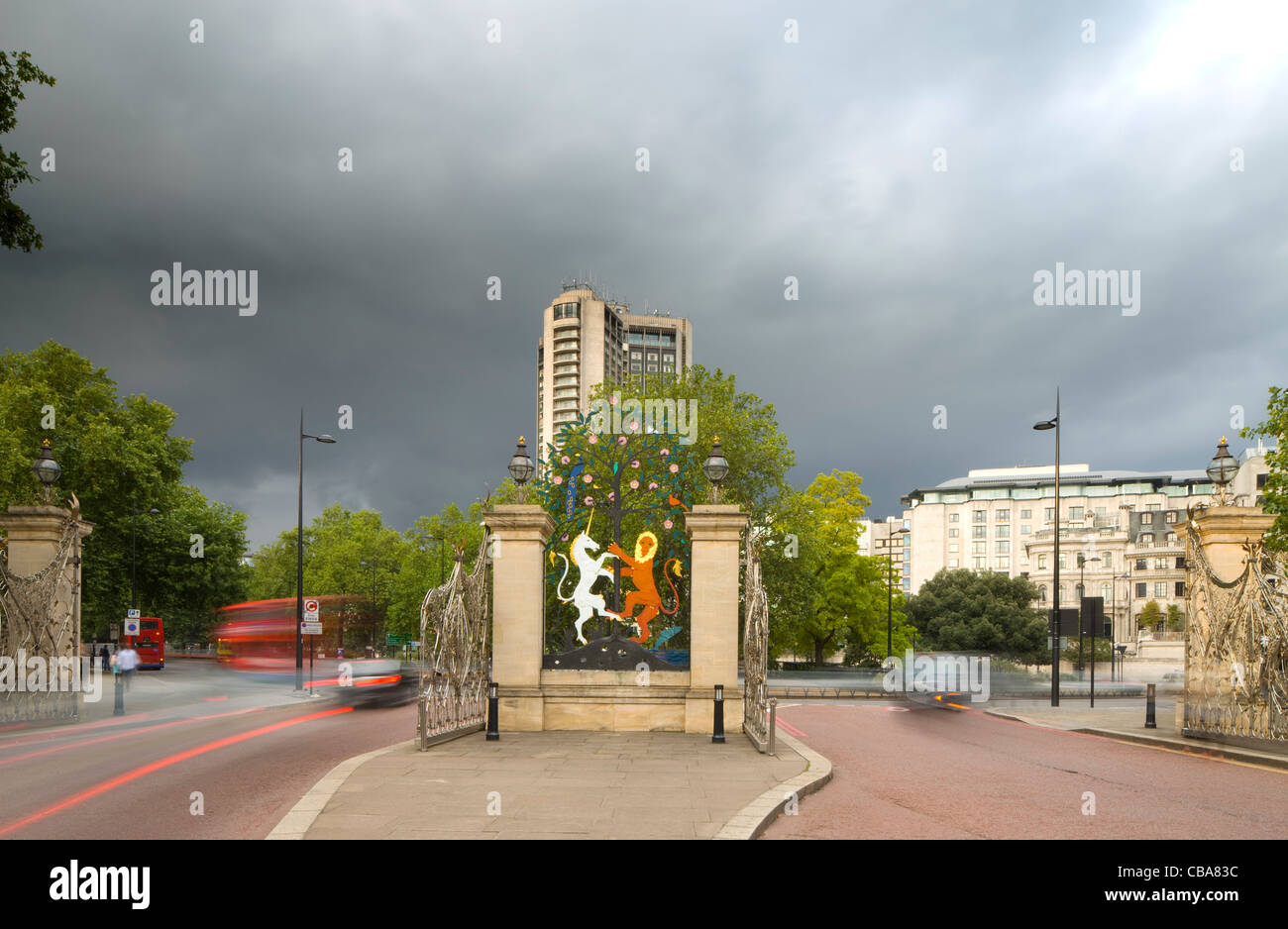 Elizabeth Gate, Hyde Park, Londra Foto Stock