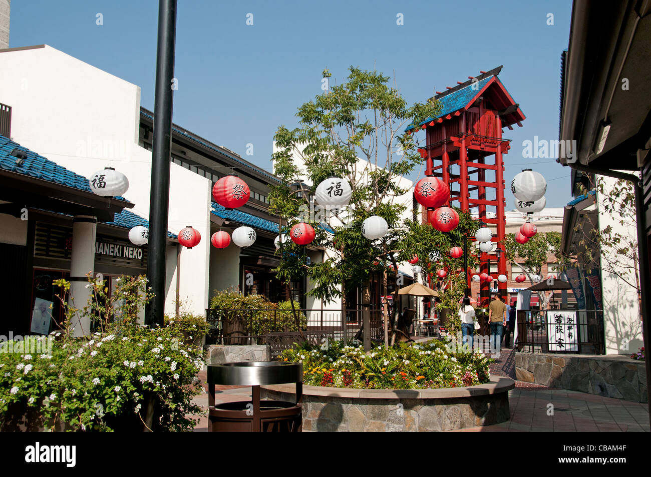 Little Tokyo Giappone Giapponese centro città di Los Angeles USA / Stati Uniti Foto Stock