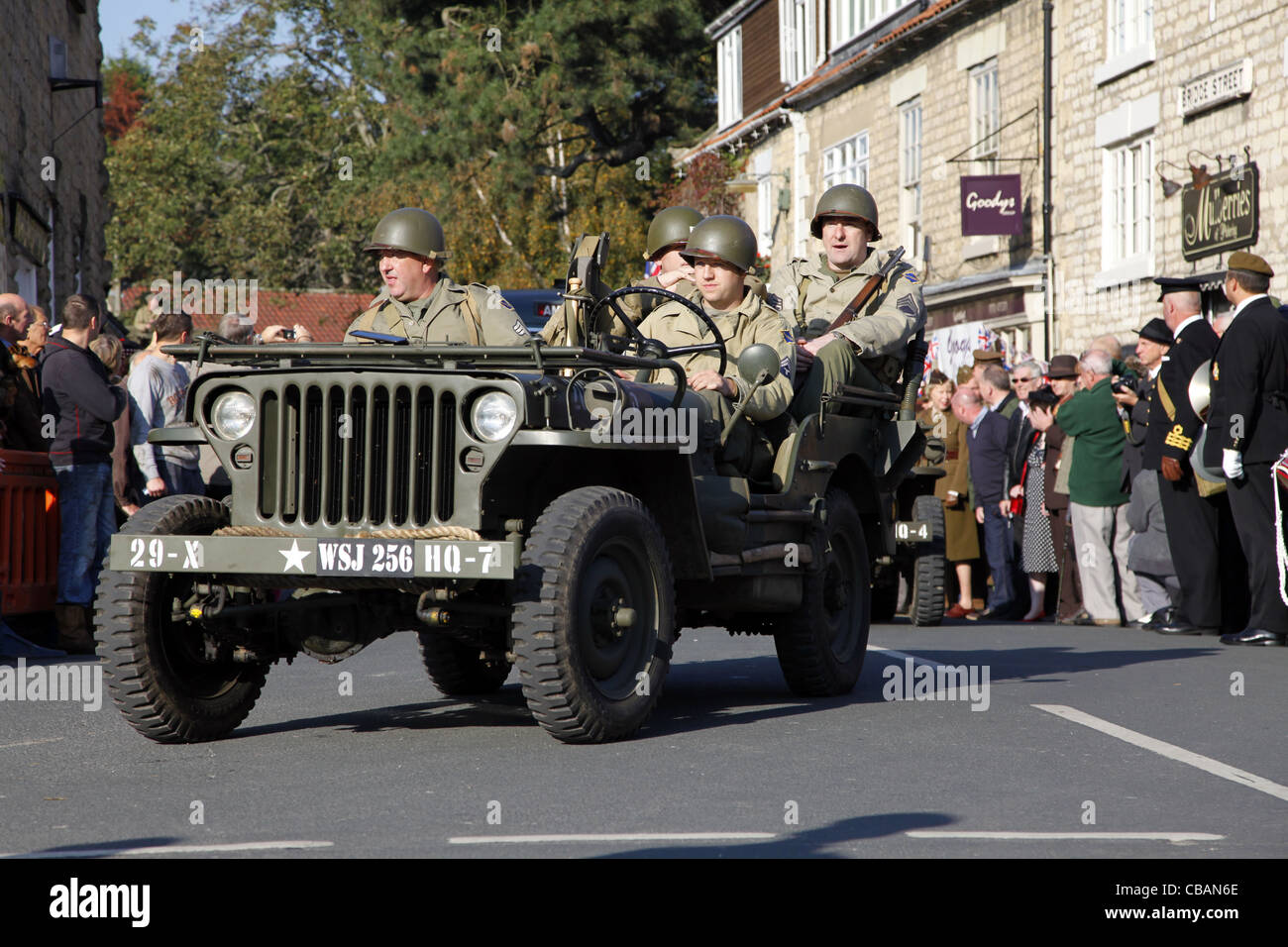 1940S US Army JEEP PICKERING North Yorkshire 15 Ottobre 2011 Foto Stock