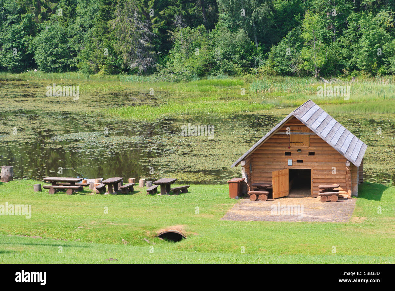 Viktora Kirpa Ates museum, Ate, Annas parrocchia, Aluksne comune, Lettonia Foto Stock