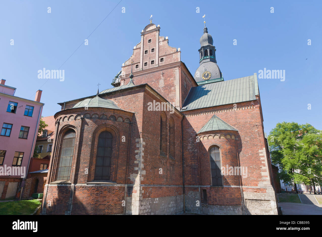 Rigas Doms, Cattedrale di Riga, Lettonia Chiesa evangelica luterana, Doma laukums, Doma Square, Old Riga, Lettonia Foto Stock