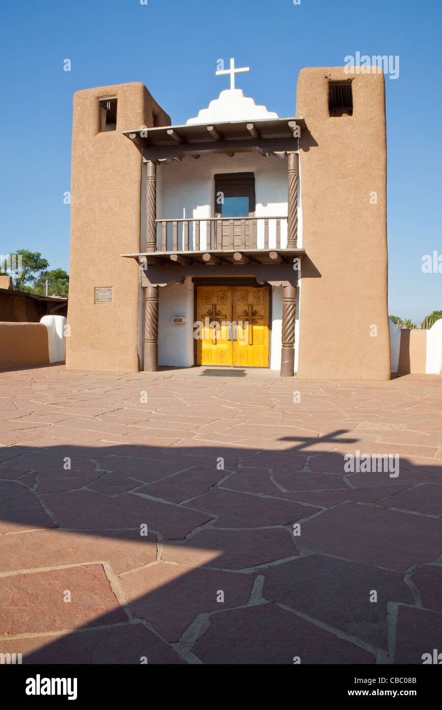 San Geronimo cappella a Taos Pueblo Foto Stock