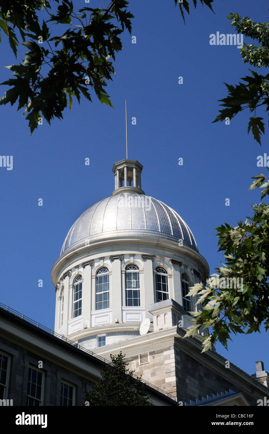 La cupola di Marche Bonsecours nella vecchia Montreal, in Quebec, Canada Foto Stock