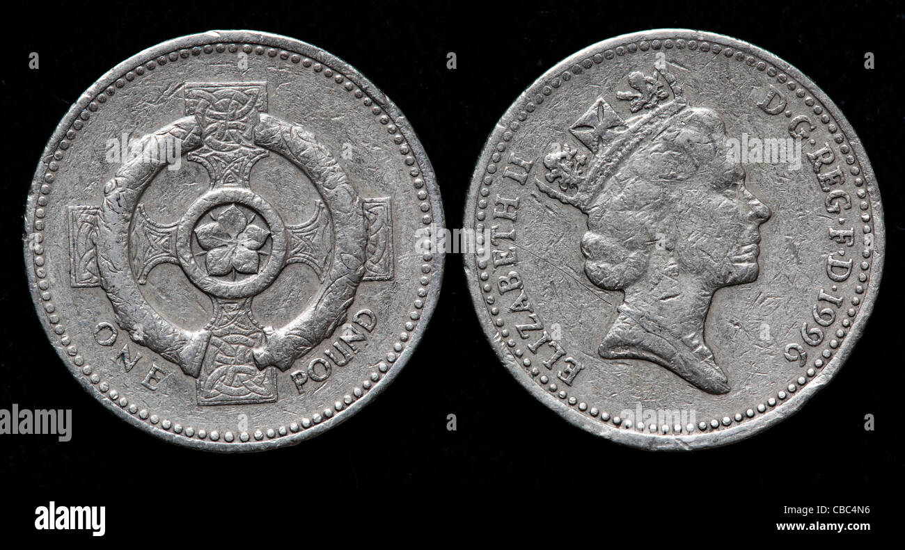 1 libbra di moneta, UK, 1996 Foto Stock