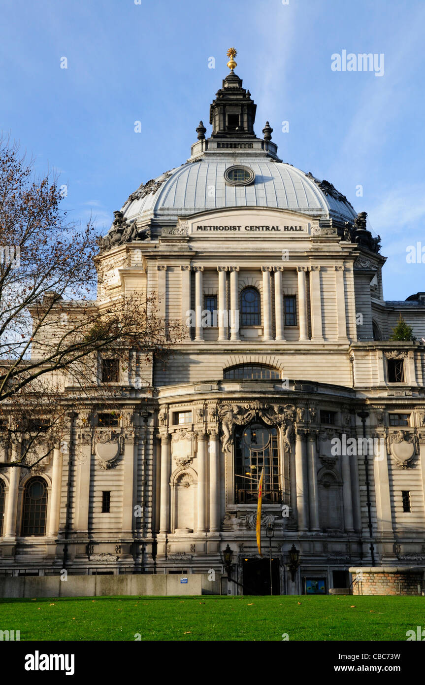 Il Methodist Central Hall di Westminster, Londra, Inghilterra, Regno Unito Foto Stock
