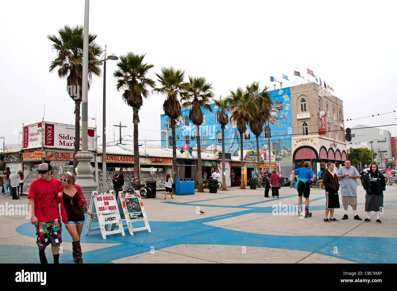 Venice Beach California Stati Uniti boardwalk Los Angeles Foto Stock