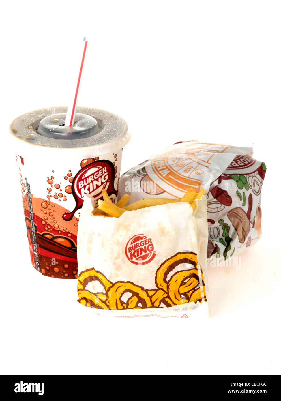 Burger King Tripple Burger pasto Foto Stock