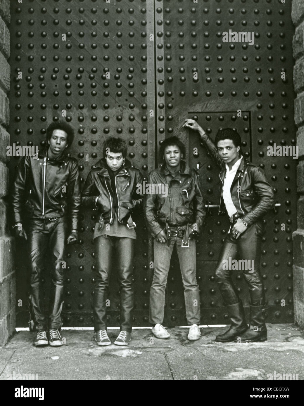 Un inferno foto promozionale di noi punk-rock group circa 1975 Foto Stock