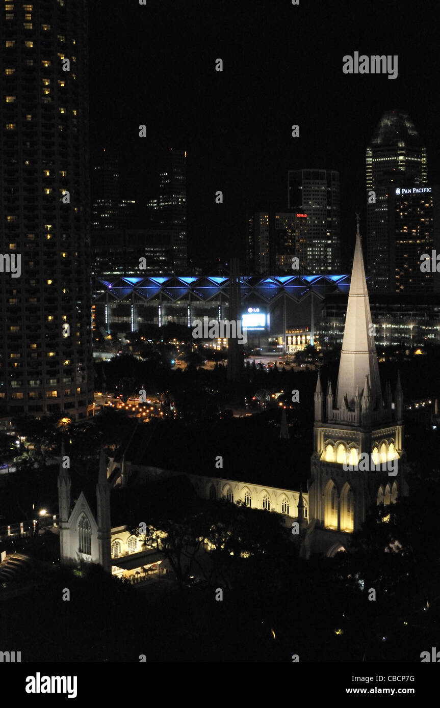 St Andrews cathedral, Singapore. Foto Stock