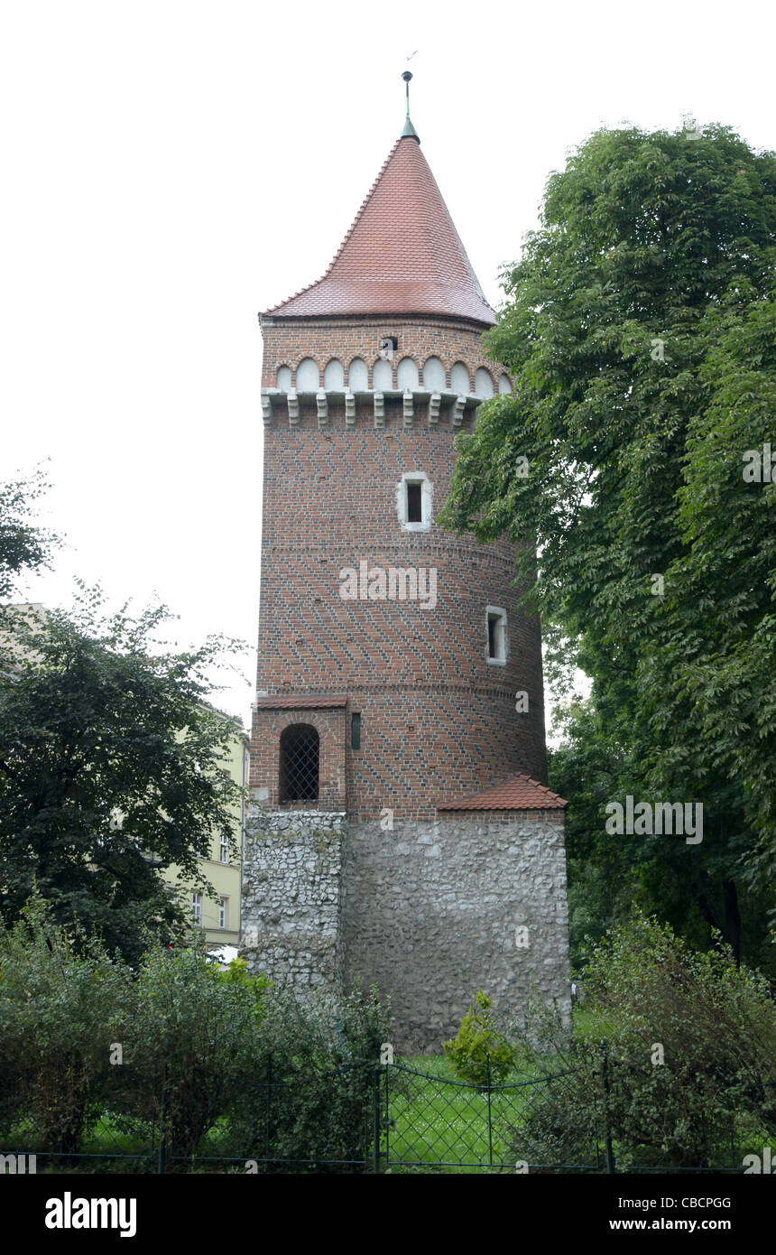 Tower con lato piatto, Cracovia Foto Stock