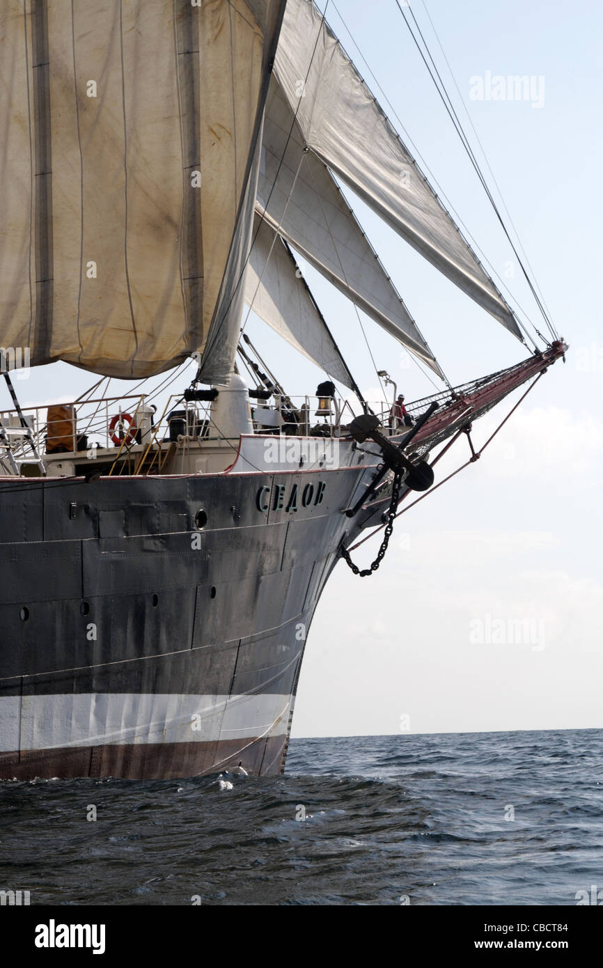 Imbarcazione a vela - Barca Sedov. Foto Stock
