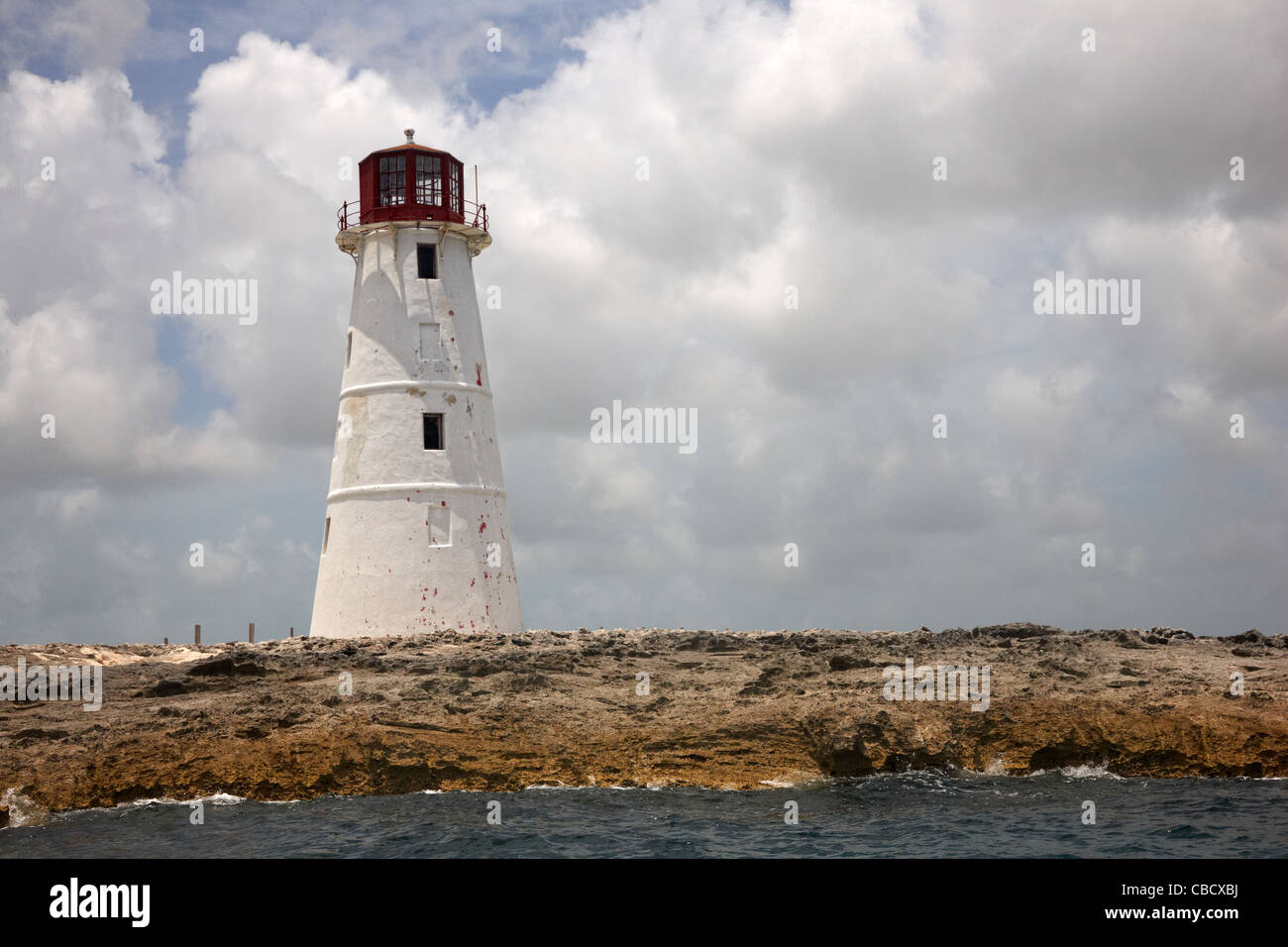 Paradise Island Lighthouse, Bahamas, dei Caraibi Foto Stock