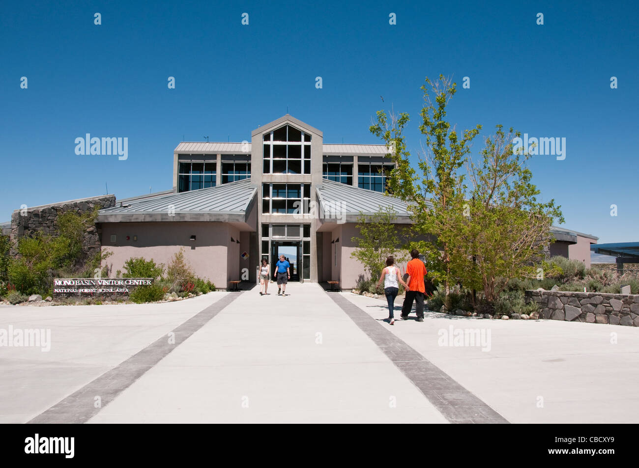 Bacino Mono Centro Visitatori Lago Mono in California nel Sierra orientale Foto Stock